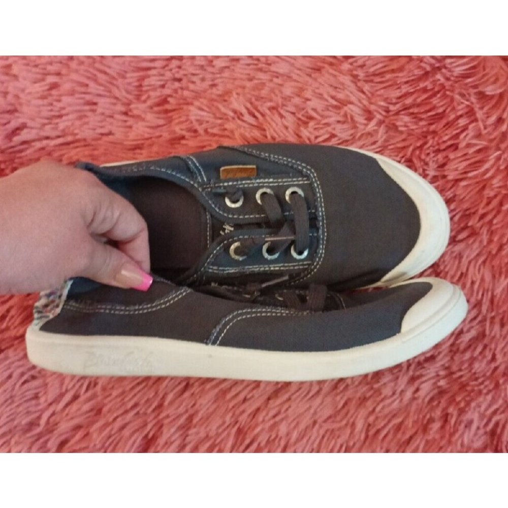Women's Blowfish Denim Look Distressed Multicolored Back Slip On Shoes Size 7.5 - Picture 2 of 8